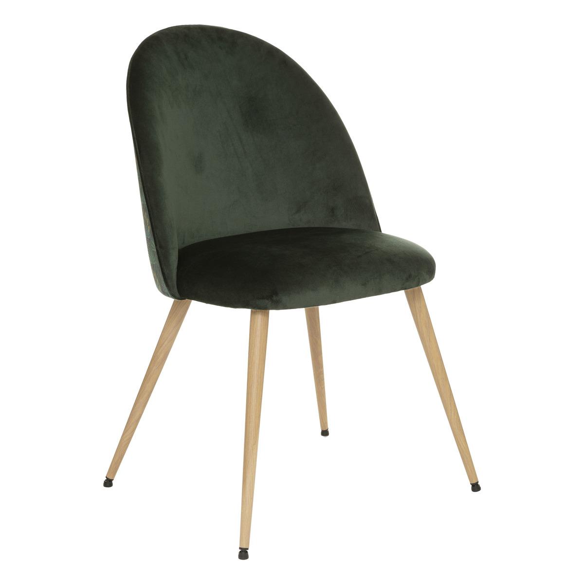 CHAISE IMITATION HETRE VELOURS SLANO JUNGLE