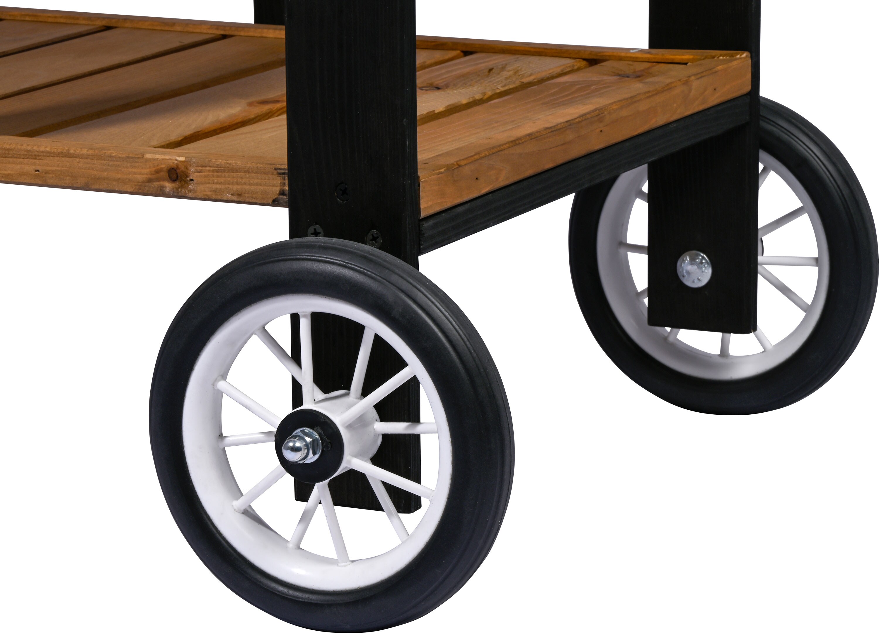 dobar Garten Servierwagen Beistelltisch Serviertisch Trolley
