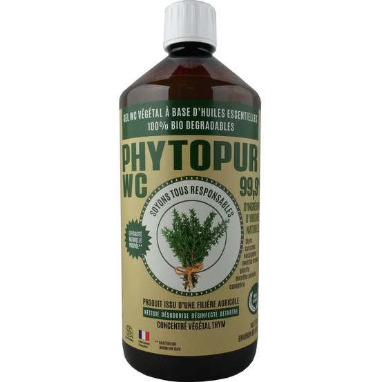 PHYTOPUR GEL WC THYM - ECO-DETERGENT POUR LES WC - 99,9% NATUREL