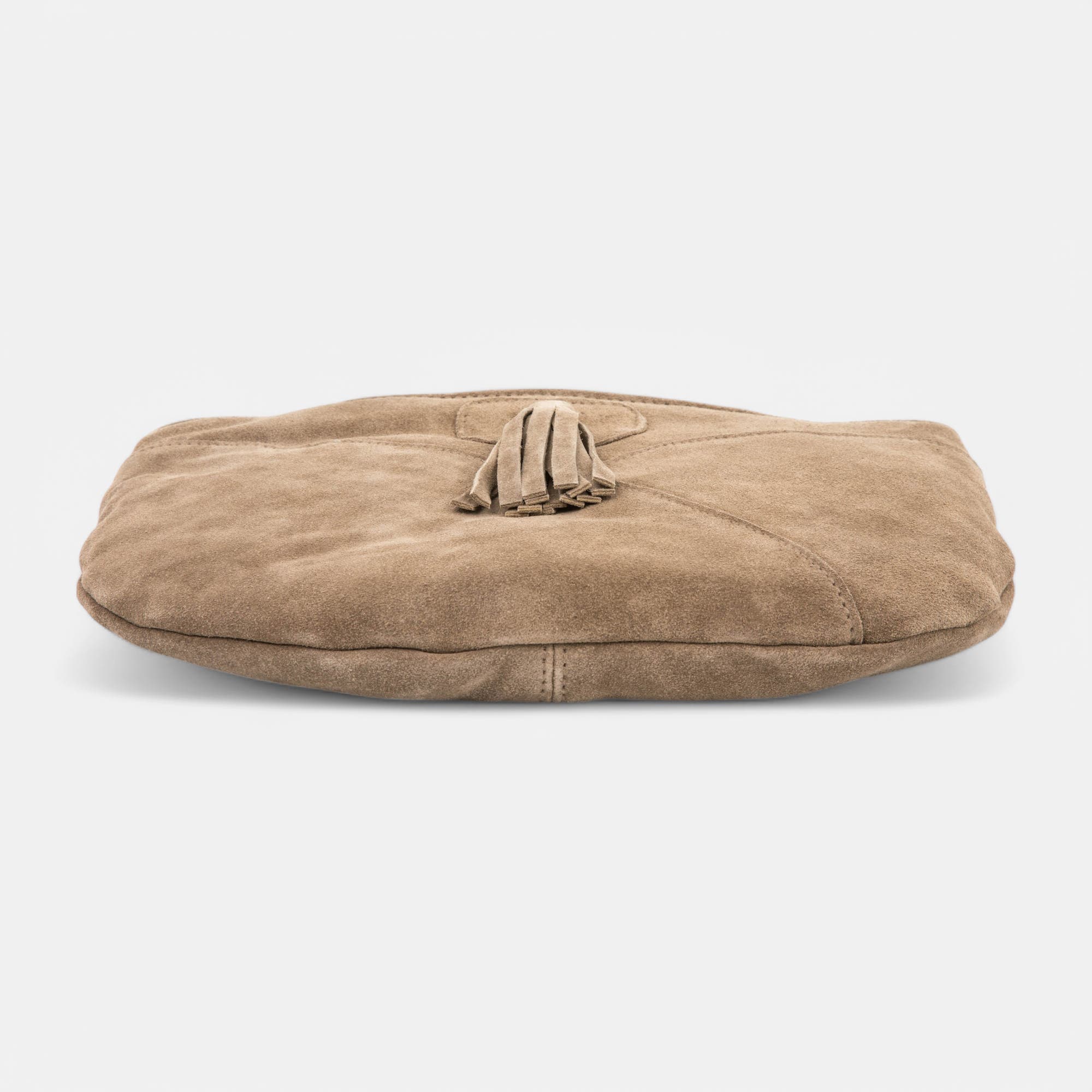 Sac bandoulière en cuir taupe