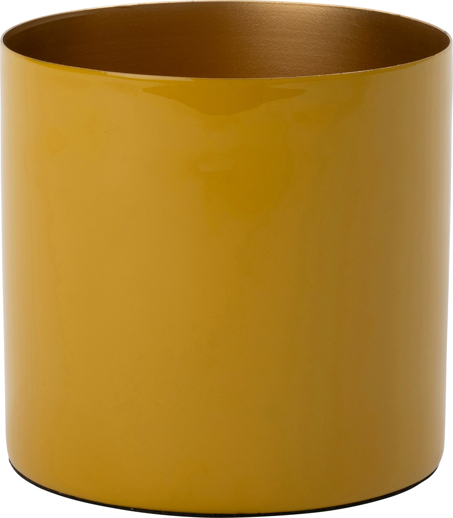 Intratuin bloempot Marley geel D 15 H 15 cm