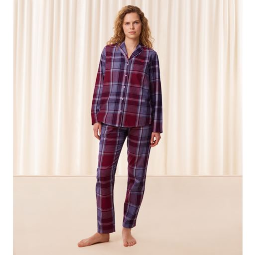 Triumph Boyfriend Pyjamassæt, Red Dark Combination, 38