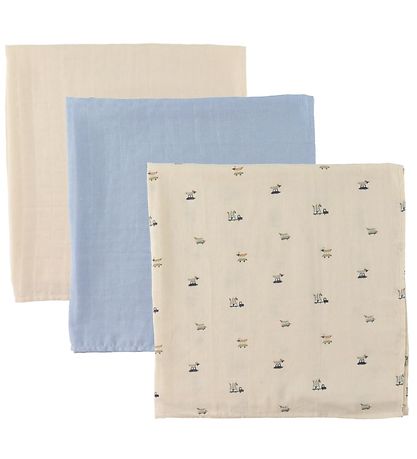 Pippi Spucktücher - 3er-Pack - 70x70 cm - Himmlisch Blue