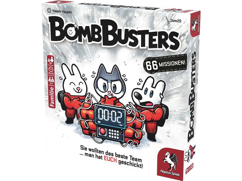 Pegasus Spiele Familienspiel Bomb Busters -DE- 66 spannende Missionen für die ganze Familie