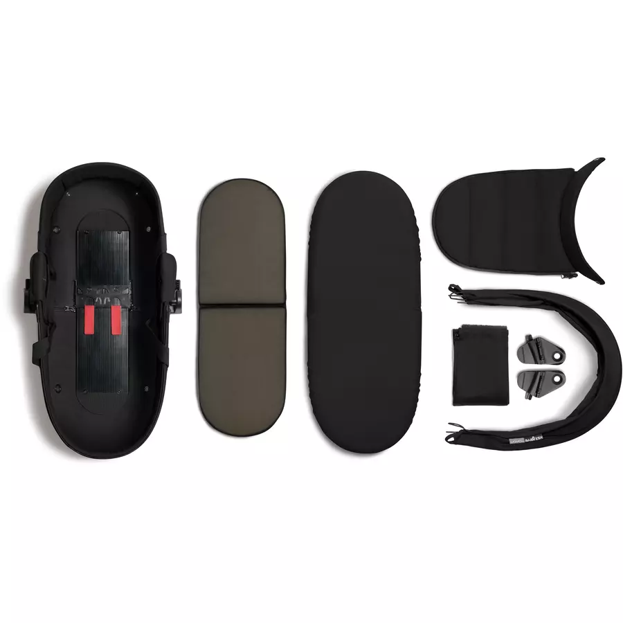 BABYZEN Kinderwagen YOYO2 0+ Black mit Liegewanne und Textilset Black