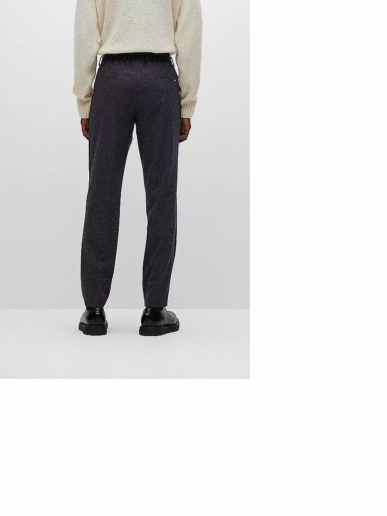 BOSS Anzughose Slim Fit GENIUS-DS grau