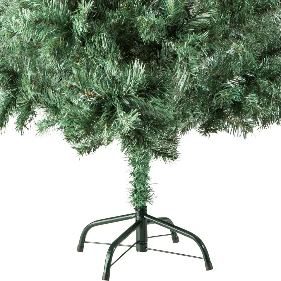 tectake Kunstkerstboom met groene metalen standaard , Groen