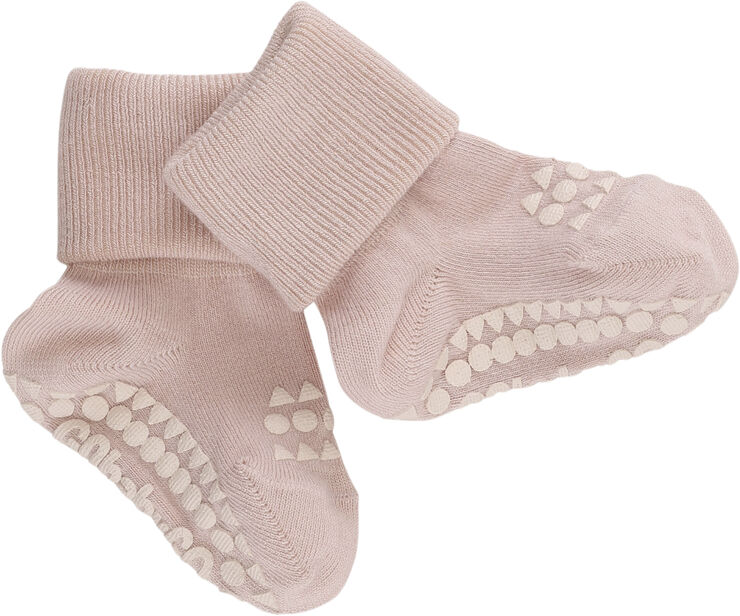 GoBabyGo Skridsikre Strømper Bambus Soft pink