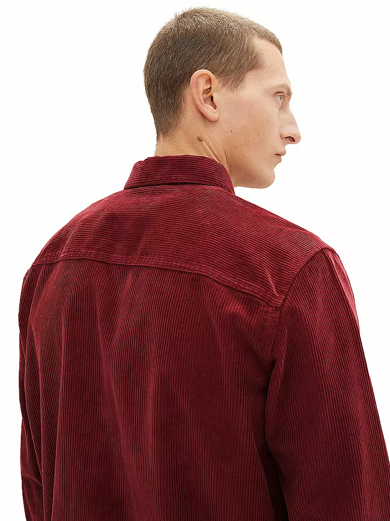 TOM TAILOR Overshirt dunkelrot