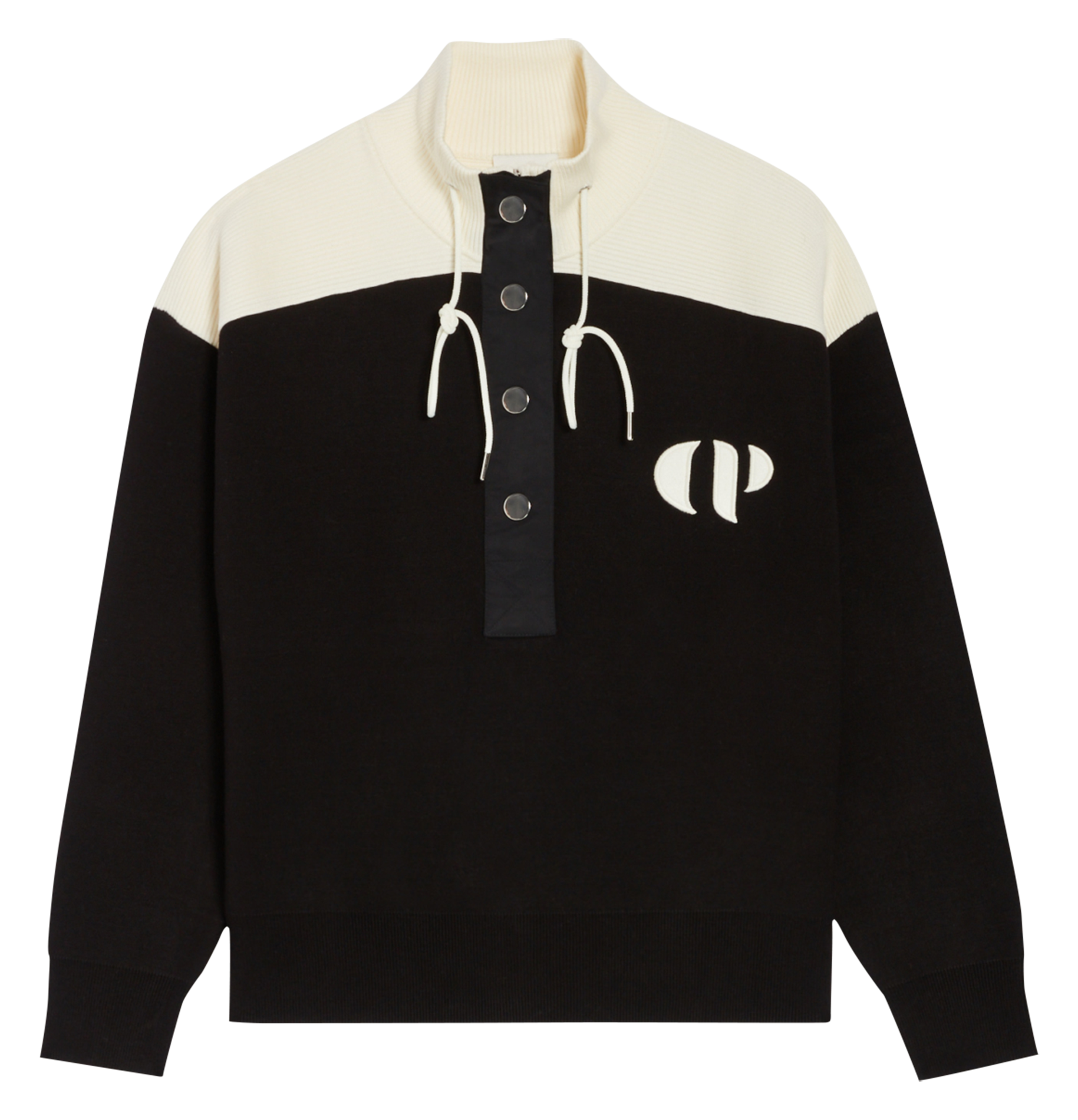 Sweat col montant| Noir