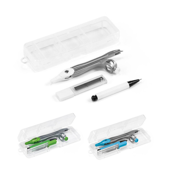 hi!dea 93575 - Set de géométrie dans un étui en PP