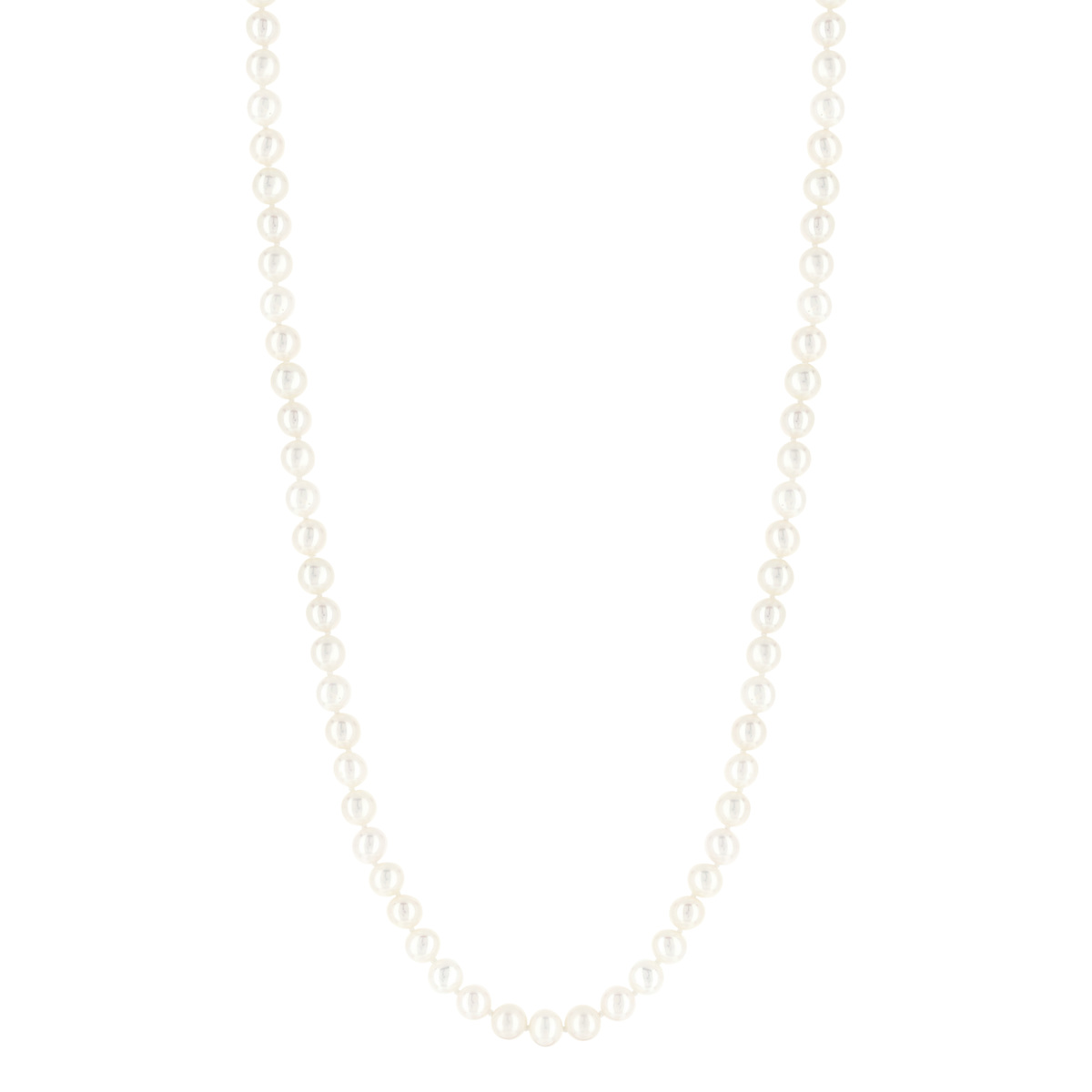 Collier or 750  jaune perles de culture de Chine 50 cm