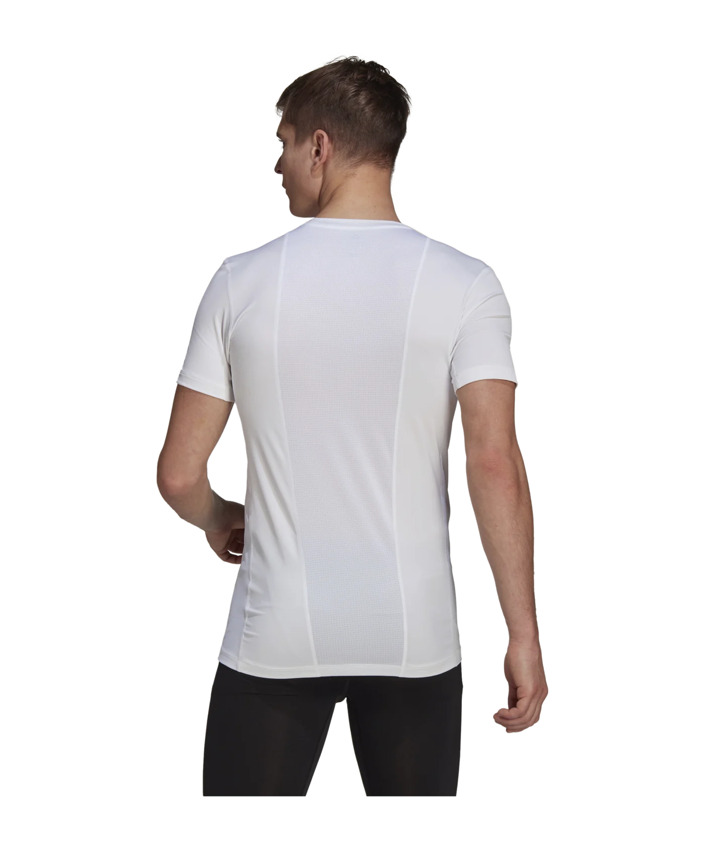 adidas Techfit Shirt kurzarm Weiss