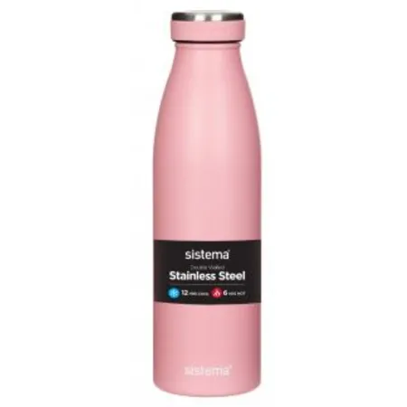 Sistema Edelstahl Wasserflasche 500 ml, 1 Stück, 6-fach sortiert