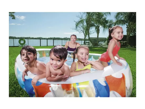 Piscine gonflable - Elliptique - 229 x 152 x 51 cm