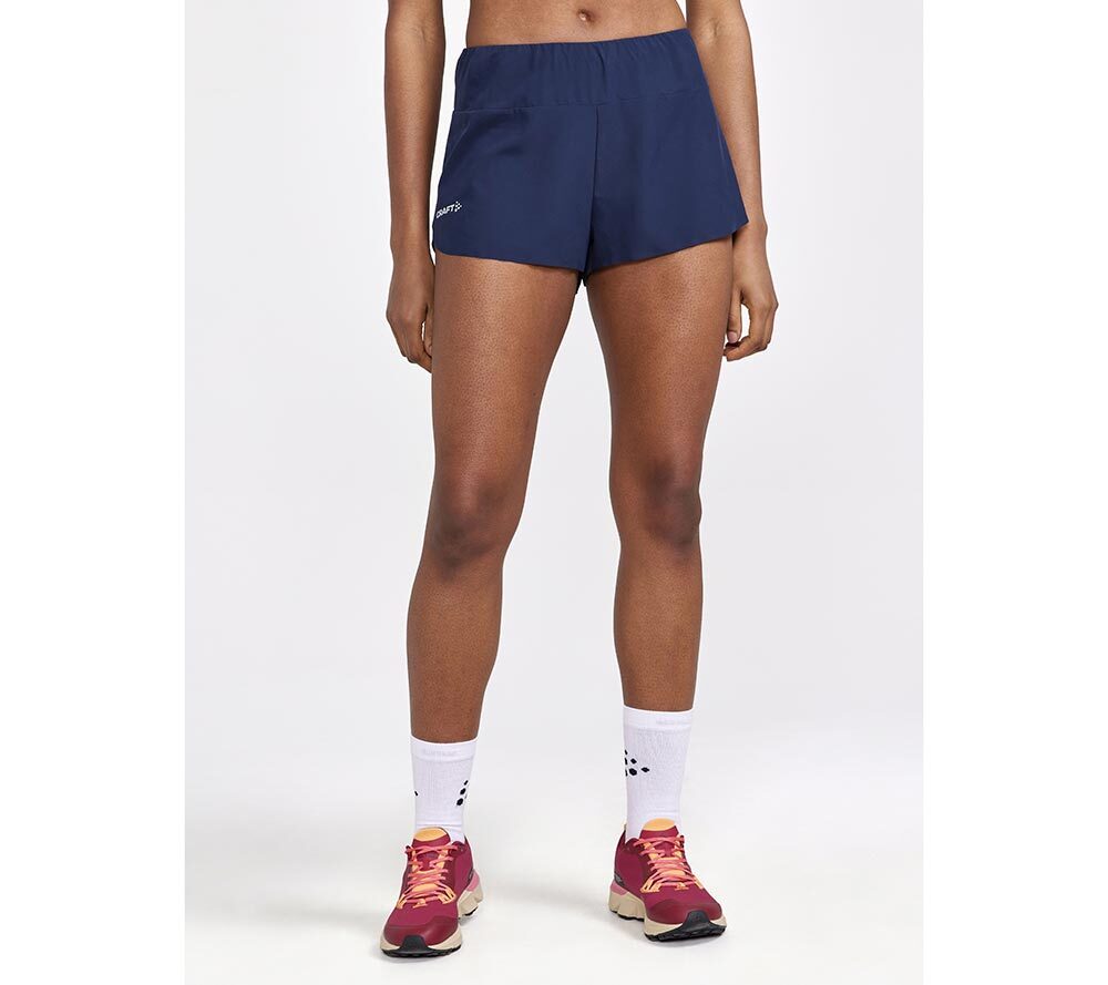 Craft PRO Hypervent Split Hardloopbroek Kort Donkerblauw Dames