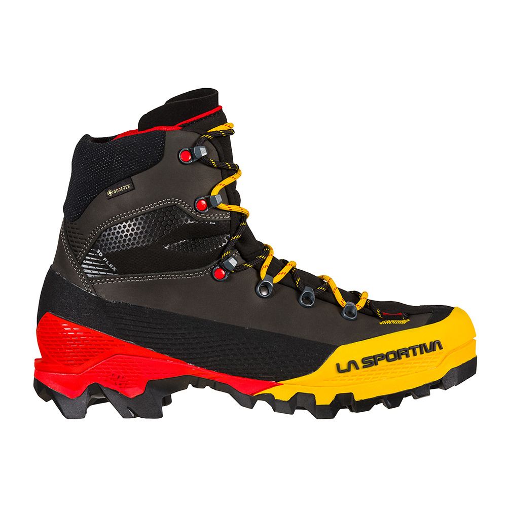 La Sportiva AEQUILIBRIUM LT GTX - Chaussures alpinisme Homme black/yellow