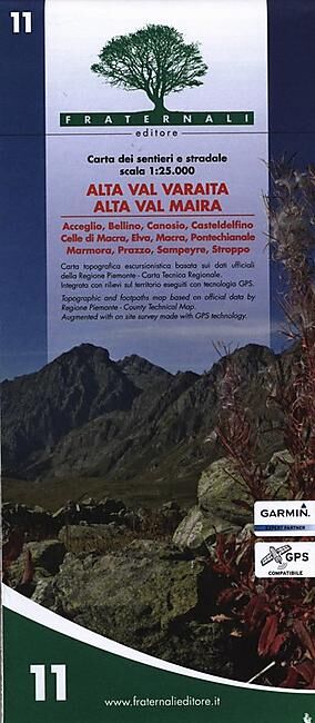 FRATERNALI - 11 ALTA VAL MAIRA ECHELLE 1 25 000