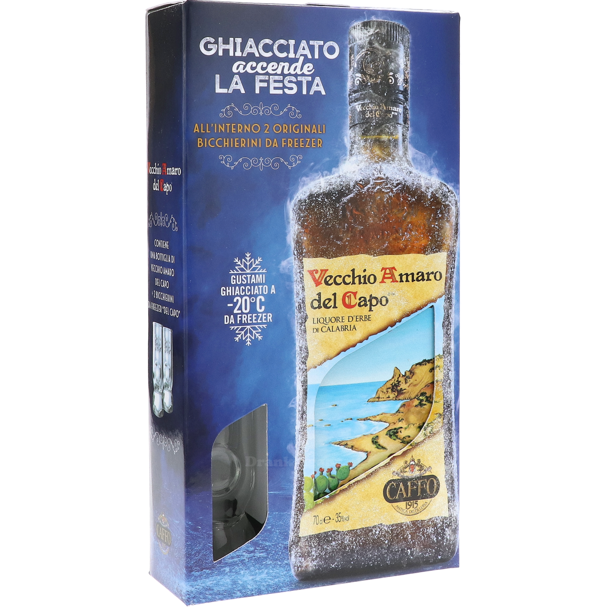 Vecchio Amaro del Capo Caffo Cadeaupakket 70 cl