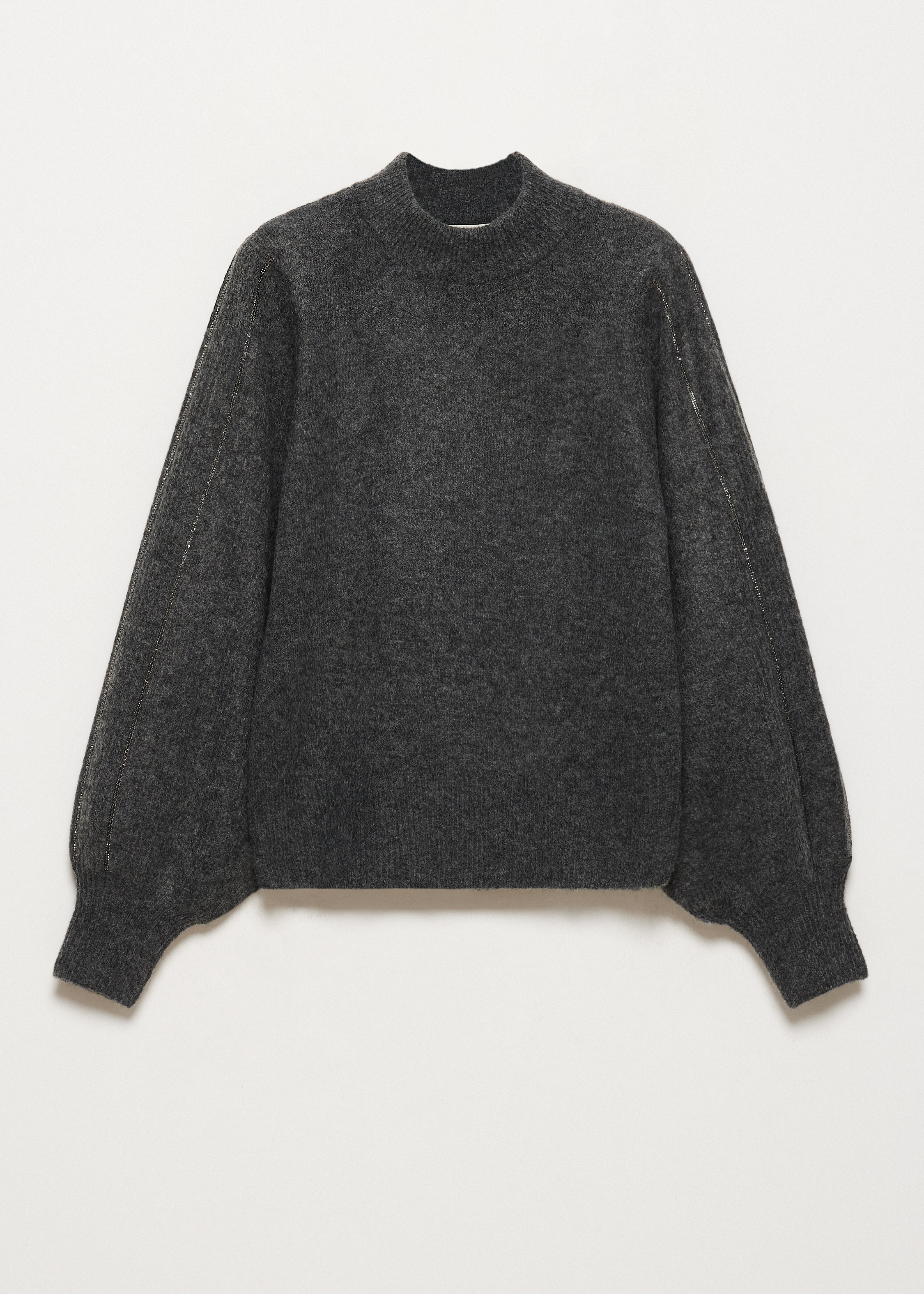 Gebreide trui met strass strepen