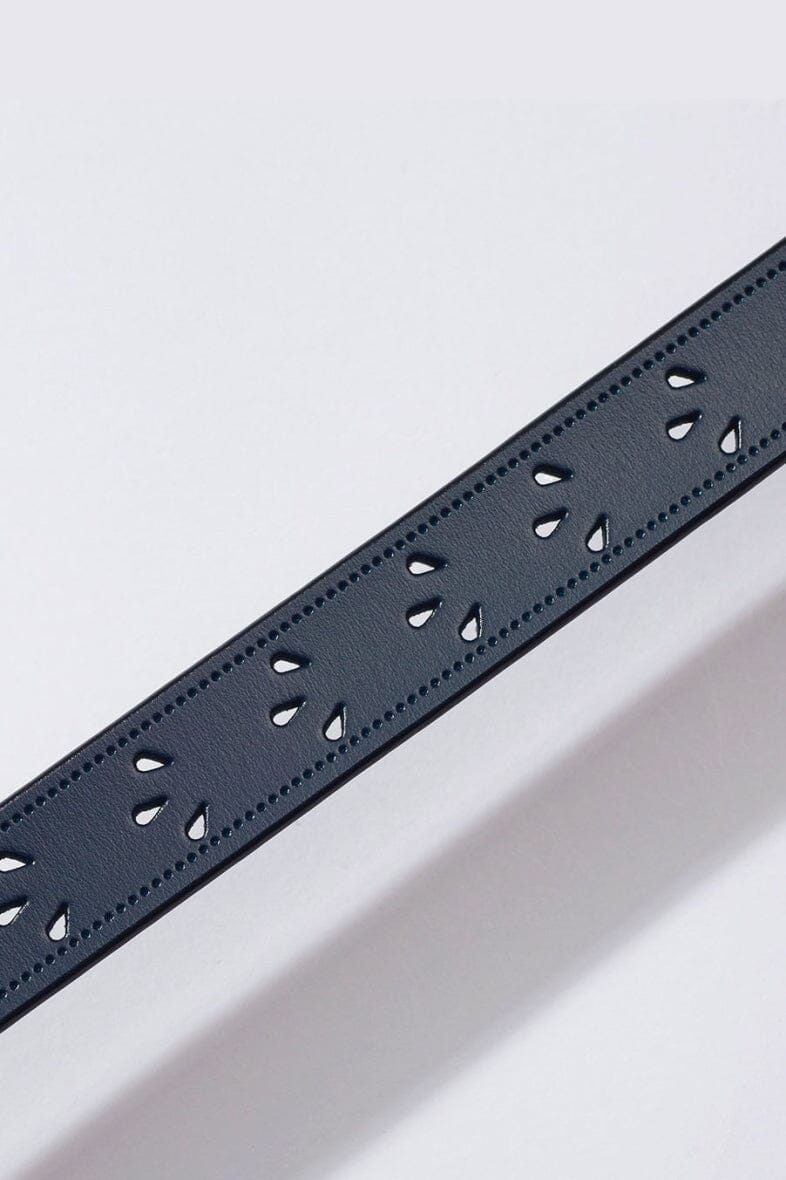 Anobel Copenhagen Womens Belt Flower Pattern CF-9003 navy