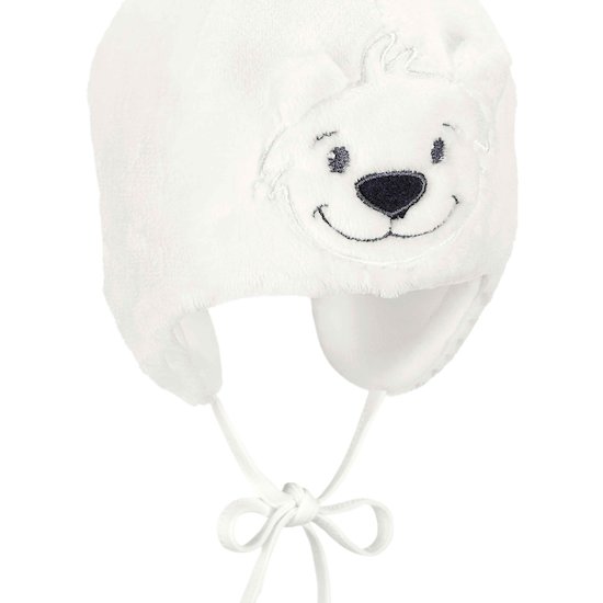Bonnet en pluche doudou   Blanc        de               Sterntaler