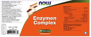 NOW Enzymen Complex Tabletten 90TB
