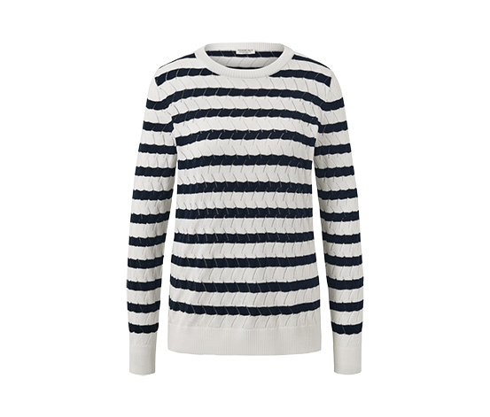 Gestreifter Strickpullover