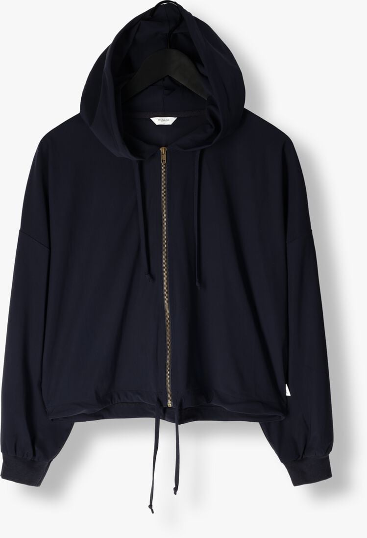 donkerblauwe penn & ink vest hoodie w25f1739