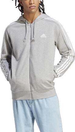 Adidas SportswearEssentials French Terry 3-Stripes Hoody - grau
