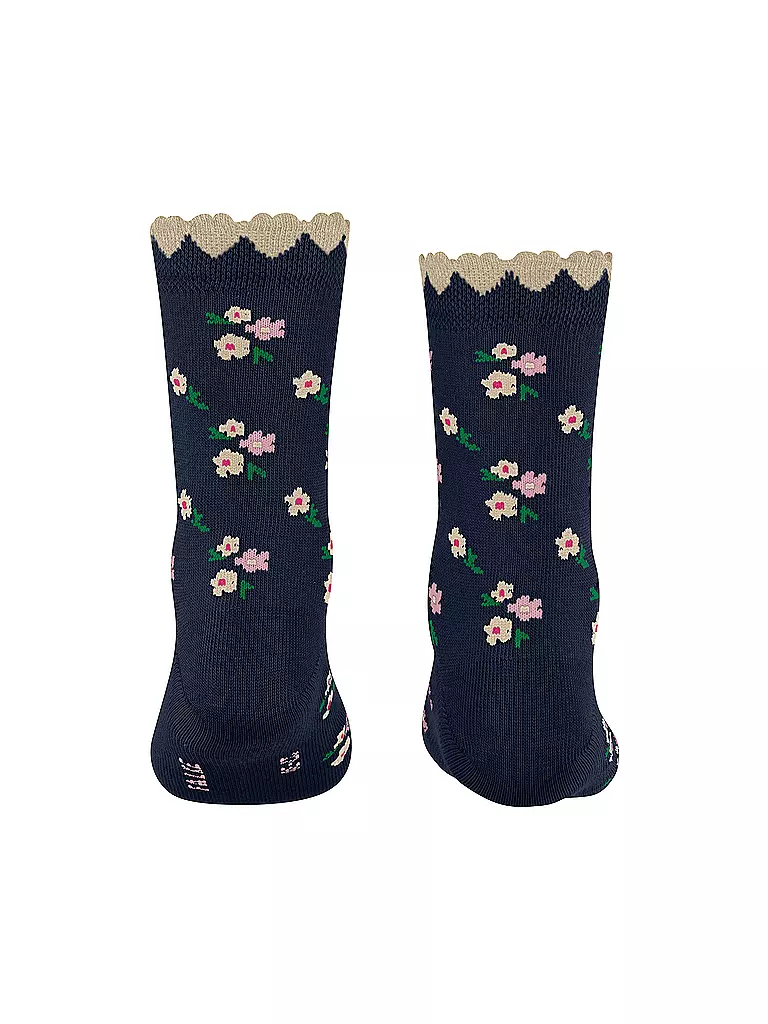 FALKE Mädchen Socken DITSY FLOWERS space blue  blau