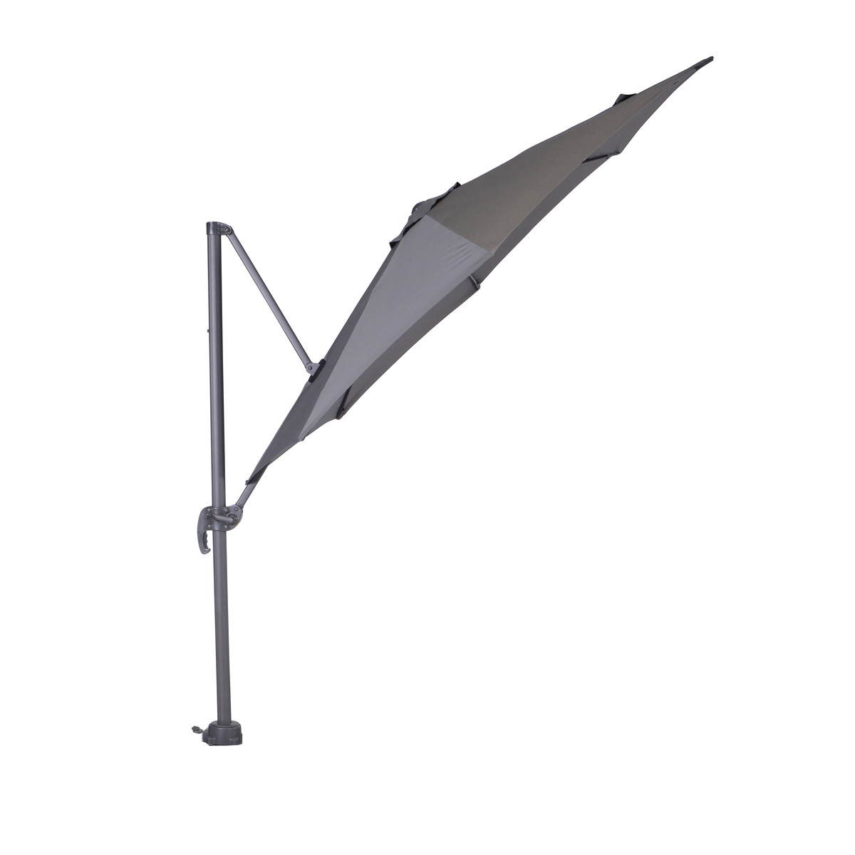 Garden Impressions Hawaii S donker grijze ronde zweefparasol