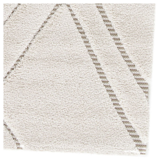 Tapis de salon graphique en relief - maya - crème et beige - 160 x 230 cm