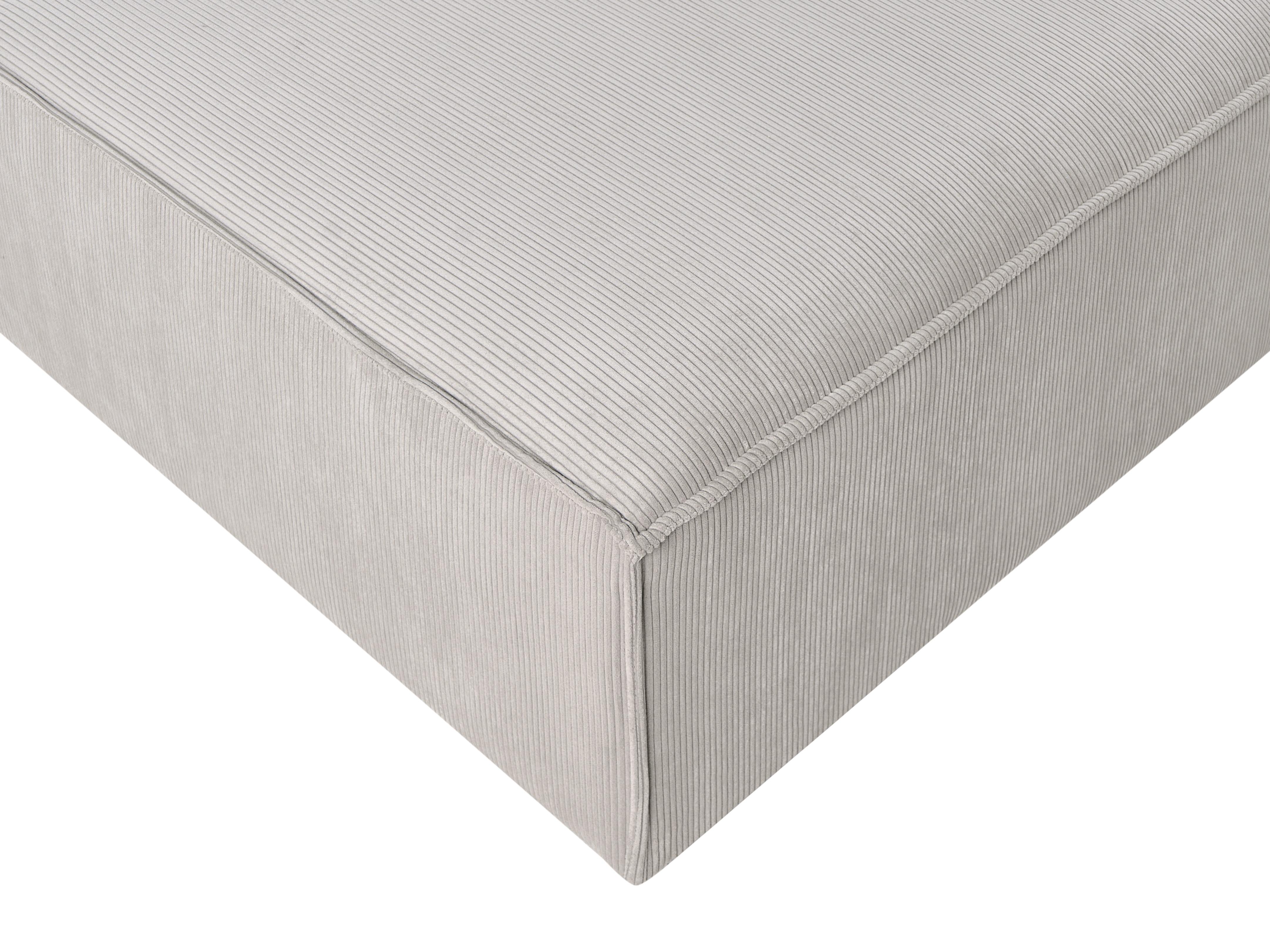 Modulaire hoekbank 3-zits ARDAL Corduroy Taupe met ottomaan rechtszijdig