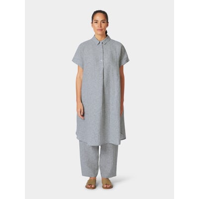 Damen-Hemdkleid, Graublau