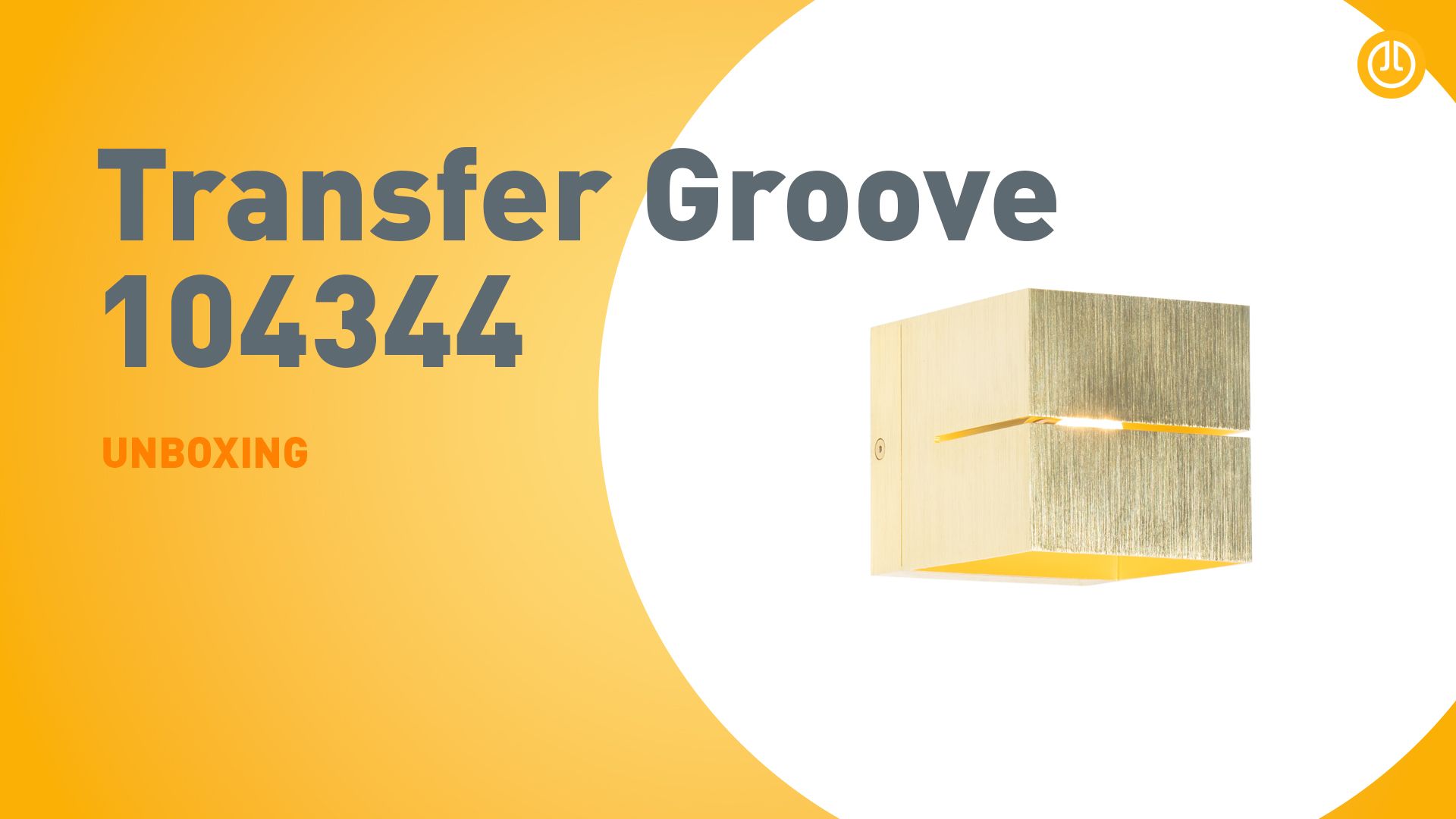 Moderne wandlamp goud 9,7 cm - Transfer Groove
