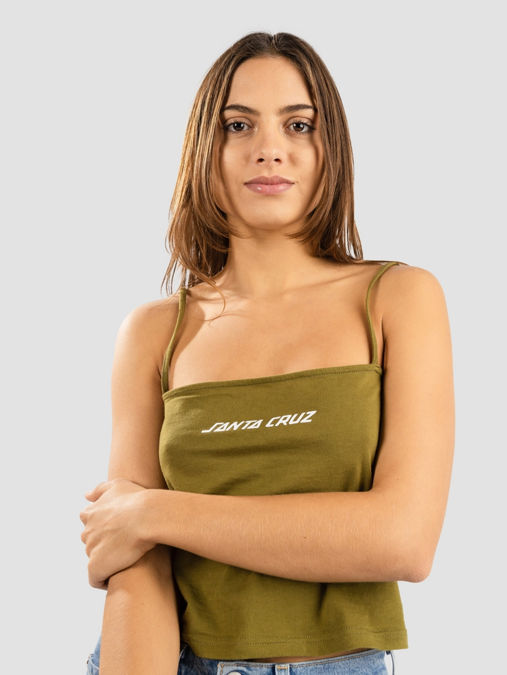 Santa Cruz Strip Vest Tank Top moss