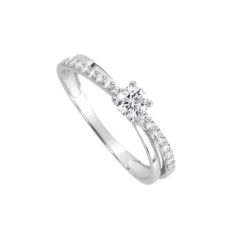 Bague Femme - Oxyde de zirconium - Or 9 Carats