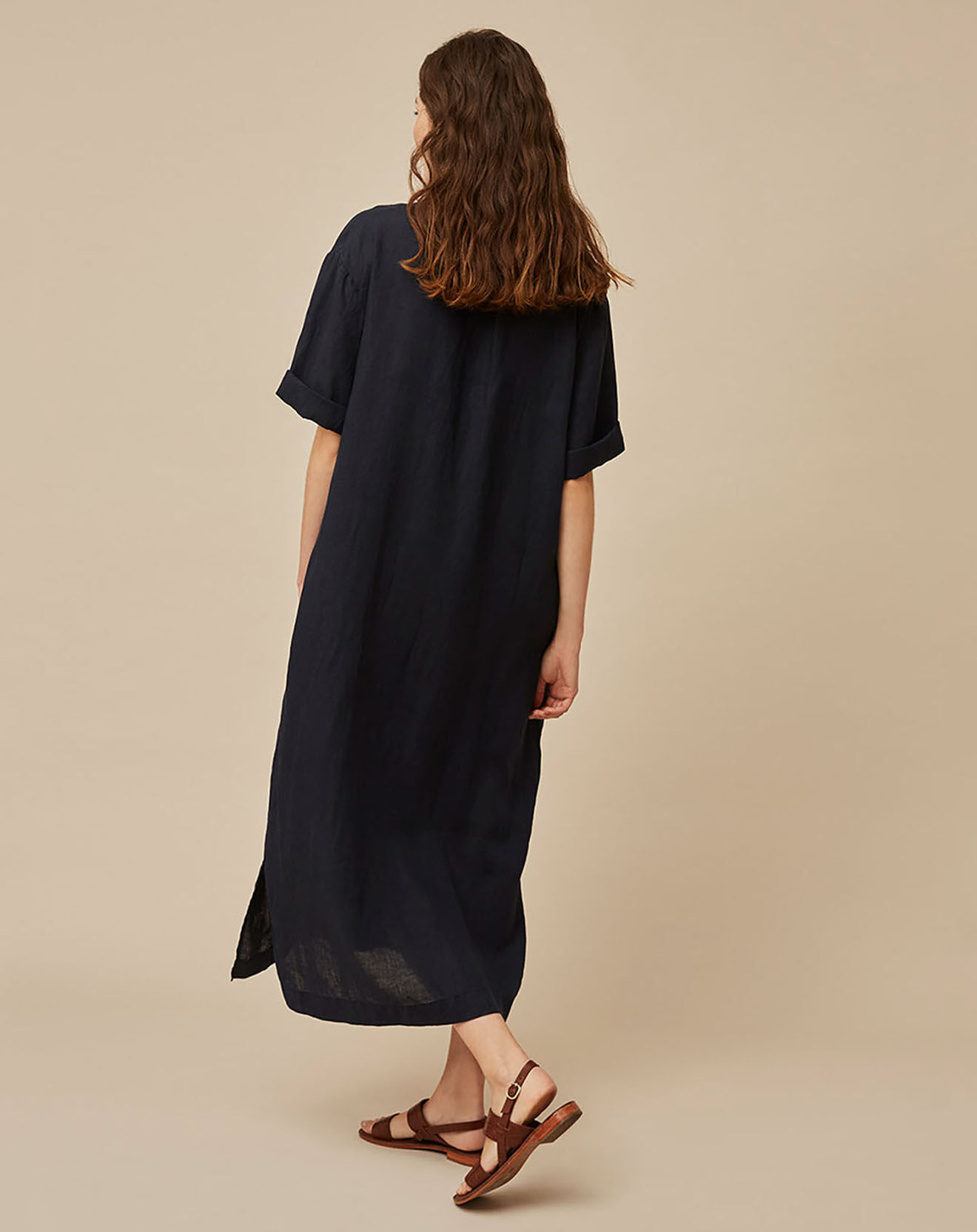 Harris Wilson Robe 100% Lin Carene fumée