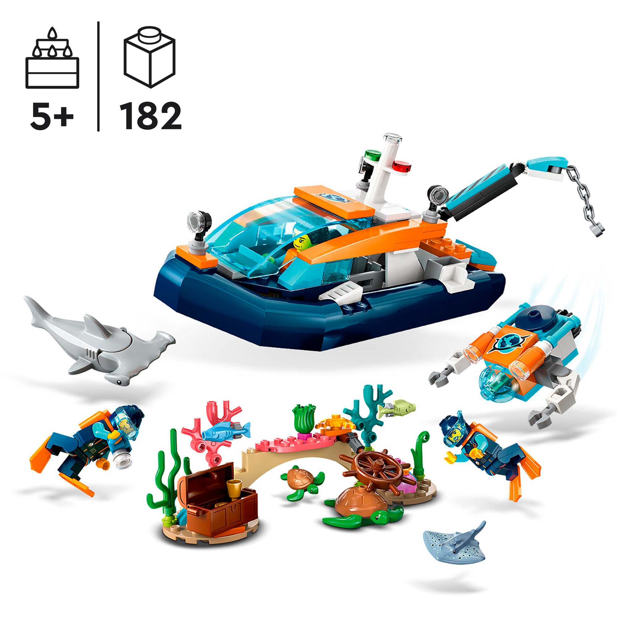 LEGO Konstruktionsspielzeug City Meeresforscher-Boot