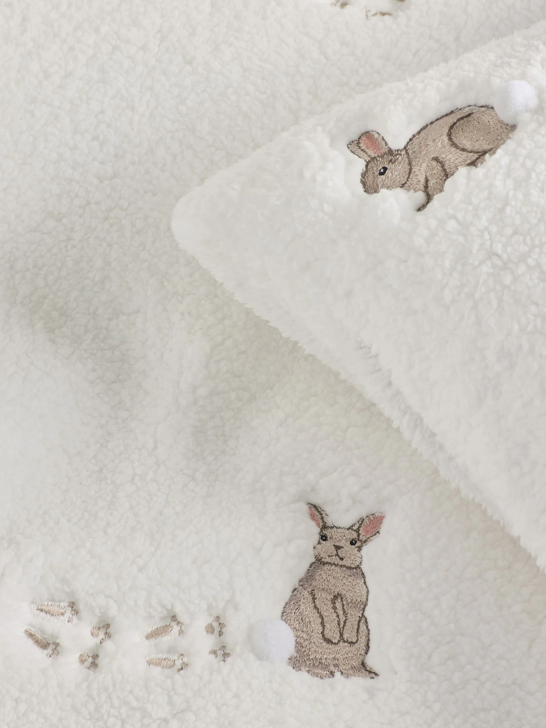 Fleece Rosie the Rabbit Duvet Cover and Pillowcase Set