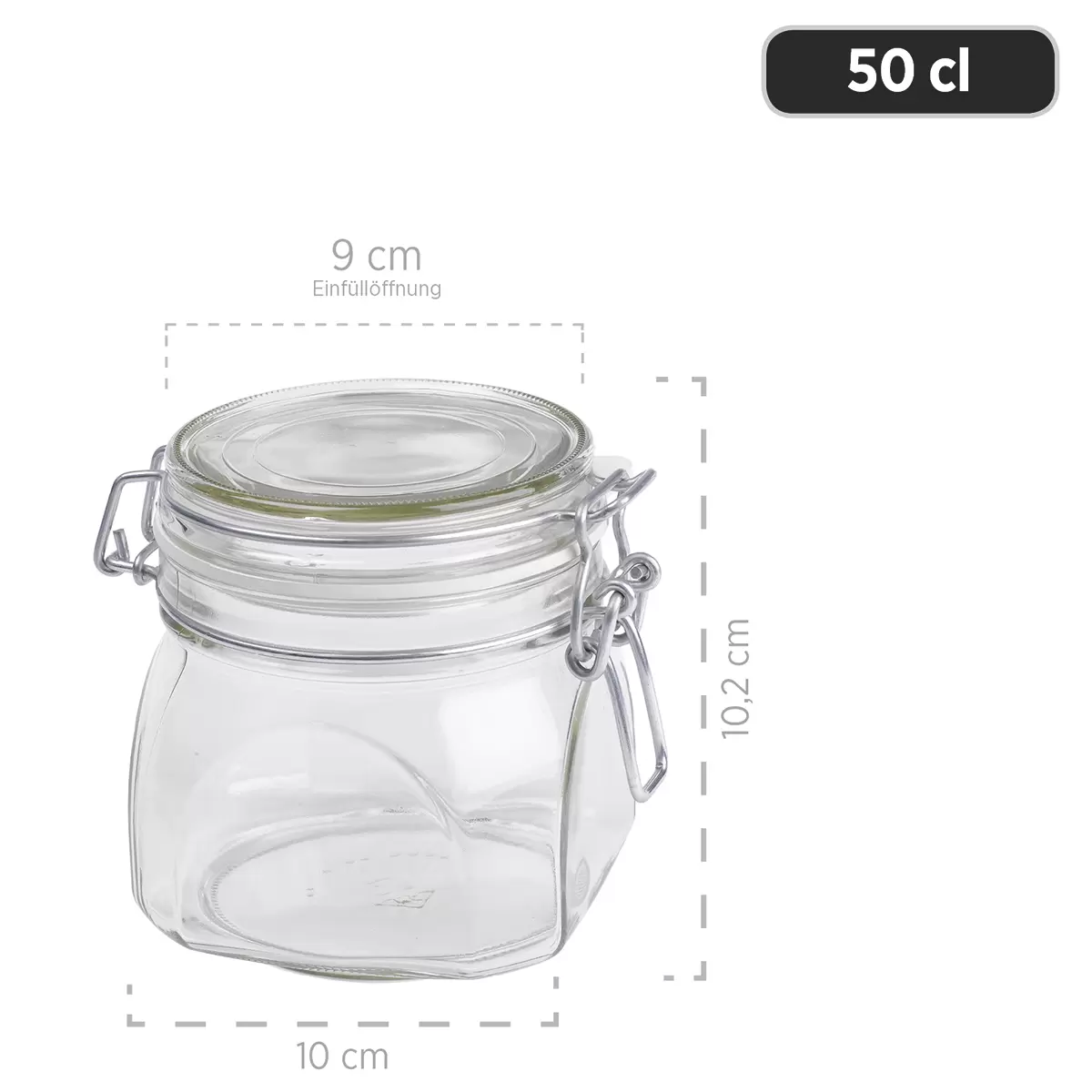 Einmachglas mit Deckel 6er Set GOTHIKA Transparent