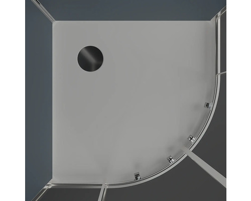 Aurlane BLUE RIVER complete douche-unit, 85 x 85 x 195 cm, zilvergrijs