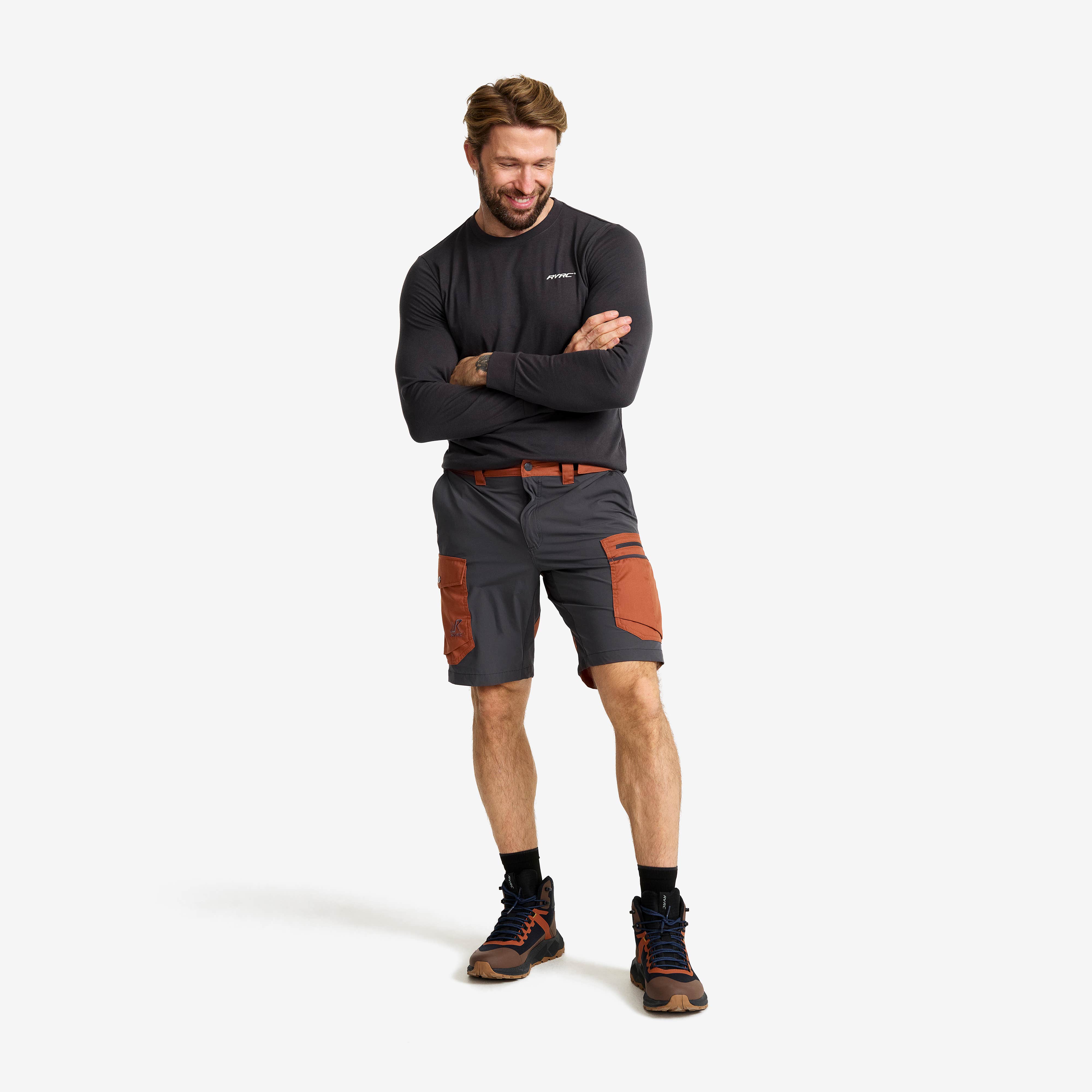 Rambler Lightweight Pro Shorts Herre Dusty Orange/Anthracite