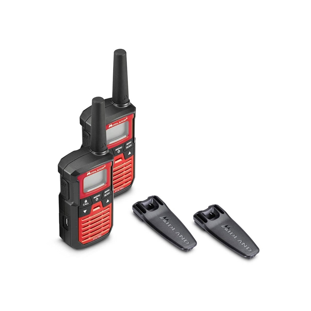 MIDLAND Walkie Talkie XT10 Pro Svart/Rød