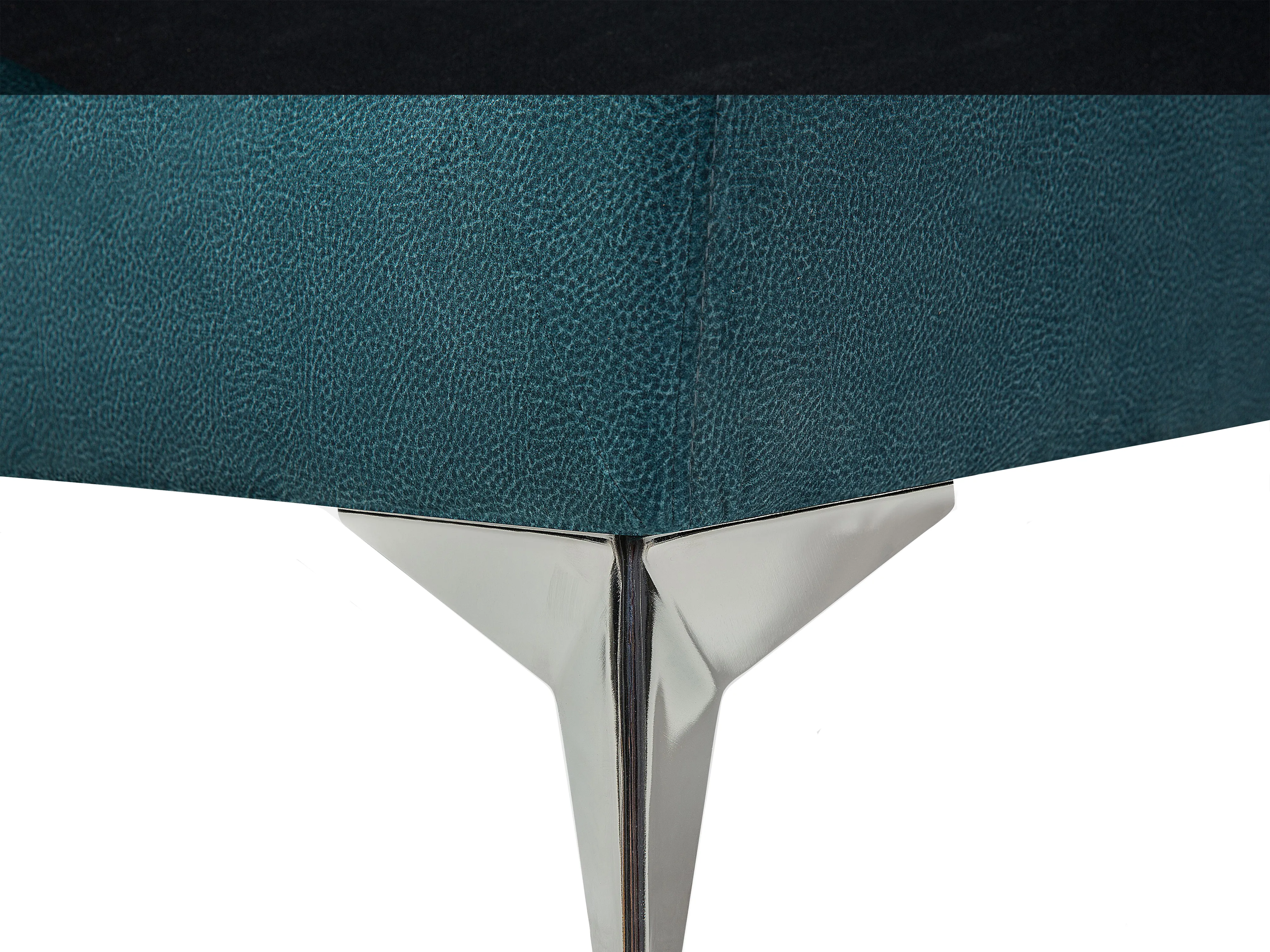Bank 2-zits GAULA Fluweel Groenblauw