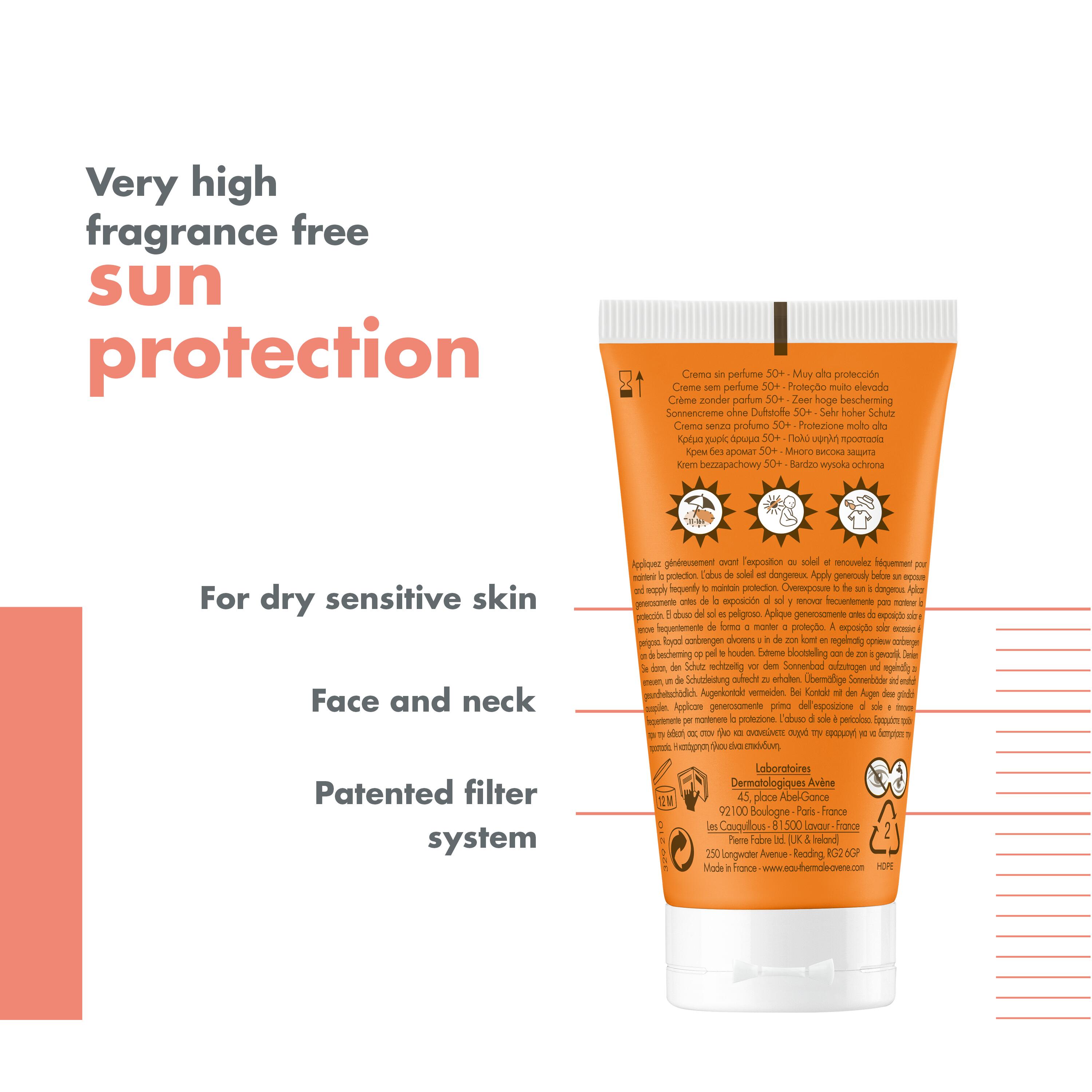 AVENE Sonnencreme Creme ohne Duft SPF50  Tb 50 ml