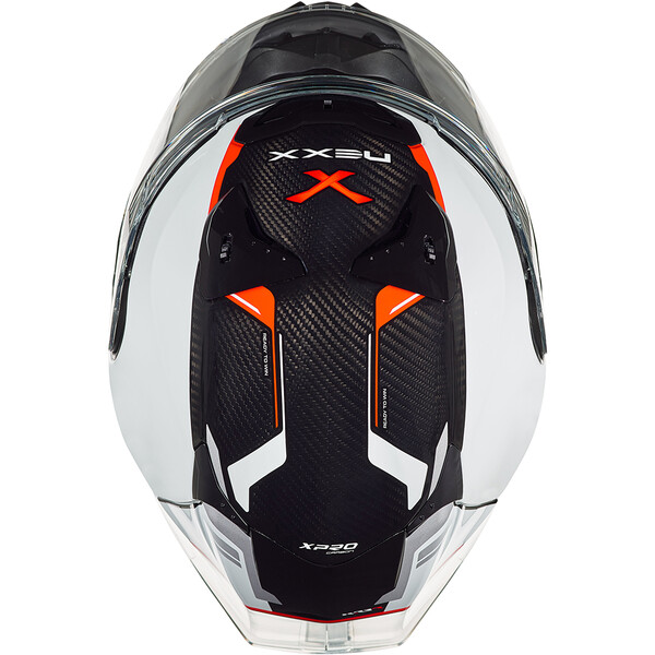 Nexx - Casque X.R3R Carbon Blanc / Noir / Rouge
