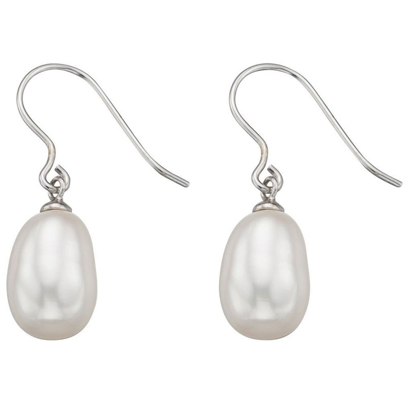 Boucle d'oreille perle en argent 925/1000