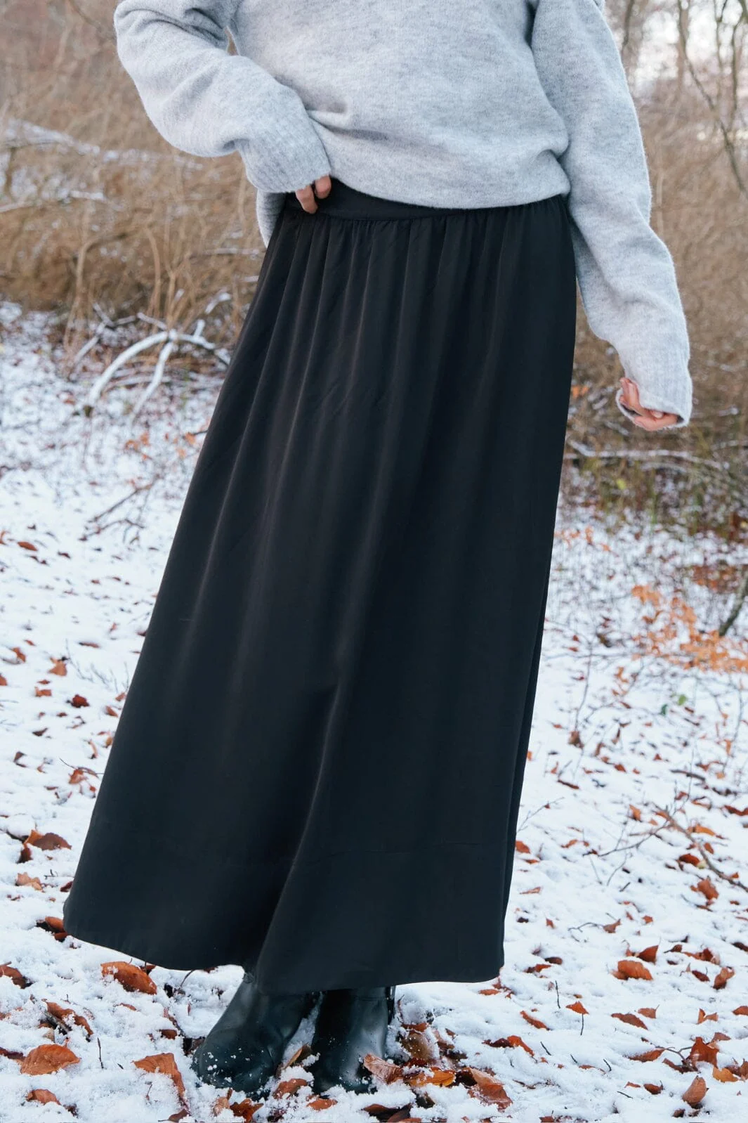 Neo Noir Lenni Smooth Satin Skirt 163865